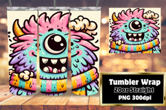 GRACEFUL 20oz Tumbler Wrap , Monster Product Image 1