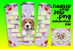 Fresh 20oz Tumbler Artwork , Cute Dog Product Image 1