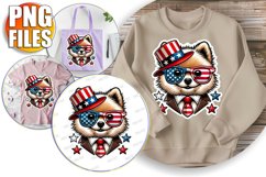 Unique TOTE BAG Magic PNG, American Dog Product Image 1