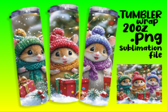 LUXURIOUS 20oz Tumbler Artwork , Cute Xmas Product Image 1