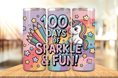 100 Days Of School Tumbler wrap, Teacher Day 20oz Tumbler Product Image 1