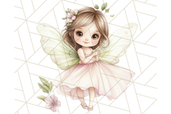 Pastel Fairies and Butterflies PNG, Spring Fantasy Clipart Product Image 2