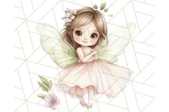 Pastel Fairies and Butterflies PNG, Spring Fantasy Clipart Product Image 2