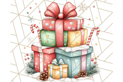 Muted Cute Safari Christmas Animal PNG Clipart, Holiday Png Product Image 2