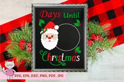 Santa claus Days Until Christmas svg, Countdown , Home Decor Product Image 2