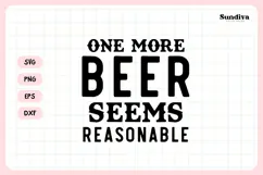 Funny Beer Coaster Quote SVG | One More Beer Product Image 3