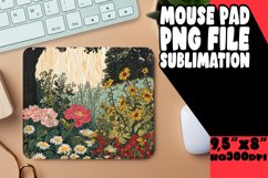 Vintage Style Floral Mouse Pad Print Product Image 1