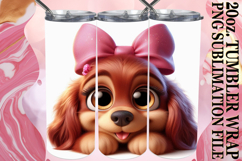 BLISSFUL MEMORIES 20oz TUMBLER WRAP, 3D Dog Product Image 1