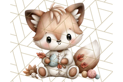 Woodland Nursery Baby Animals Clipart, Cute Animals Png Product Image 2