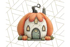 Retro Halloween Clipart Vintage PNG Graphics, 50s Holiday Product Image 2