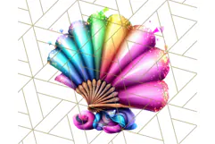 Chibi Summer Girls Clipart PNG, Bright Kawaii Summer Art Product Image 2
