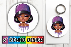 Joyful Circle Ornaments PNG Magic, Black Woman Product Image 1