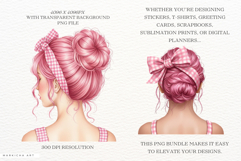 Messy Bun Mom Clipart Product Image 2
