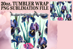 RADIANT GLOW 20oz TUMBLER WRAP, Flower Pattern Product Image 1