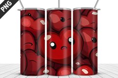 Valentines Love Skinny Tumbler PNG Wrap| Valentines Tumbler Product Image 3