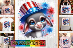 Cheerful PNG Art for TSHIRTS, USA Animals Product Image 1