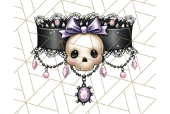 Pastel Goth Halloween PNG Clipart, Creepy Cute Art Product Image 2