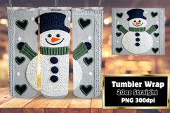 Amazing 20oz Tumbler Wrap Download , Snowman Product Image 1