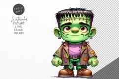 Halloween clipart, Frankenstein clipart, Autumn clipart Product Image 1