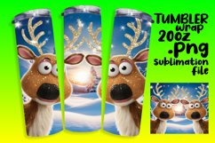 20oz Christmas Cartoon Tumbler Wrap Sublimation Design Product Image 1