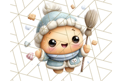 Cozy Cookie Village Clipart, Gingerbread Holiday PNG Product Image 2