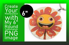 Retro Floral Euphoria: Round Designs PNG Product Image 1