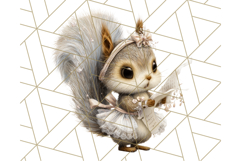 Winter Animal Masquerade Clipart PNG Woodland Animals Product Image 2