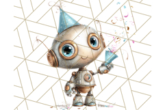 Robot Clipart, Soft Realistic Full Body Robot PNG Images Product Image 2