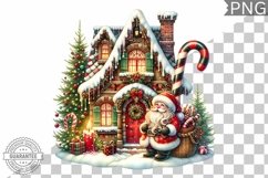 Christmas Santa Sublimation - Clipart PNG Design Product Image 1