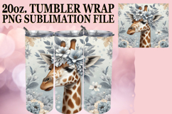 Uplifting Vibes 20oz tumbler wrap, Giraffe Product Image 1