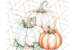Fall Pumpkin Clipart PNG, Autumn Pumpkins, Jewel Tones Png Product Image 2