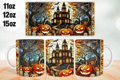 Halloween House Mug Wrap Sublimation 11oz, 12oz, 15oz Product Image 1