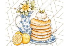 Mediterranean Cottagecore Kitchen PNG Clipart with Lemons Product Image 2