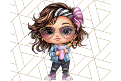 Sassy Mom Coffee PNG Clipart, Messy Bun Mom Life PNGs Product Image 2