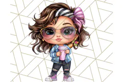 Sassy Mom Coffee PNG Clipart, Messy Bun Mom Life PNGs Product Image 2
