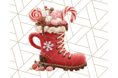 Christmas Coffee Mugs Clipart PNG Festive Cups Product Image 2