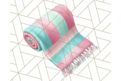 Pink and Mint Summer Clipart PNG Beach Icons, Summer Fun Png Product Image 2