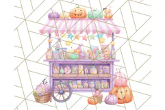 Haunted Sweet Shoppe PNG Clipart, Pastel Halloween Bakery Product Image 2