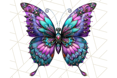 Metallic Butterfly Clipart PNG Clipart, Vibrant Butterfly Product Image 2