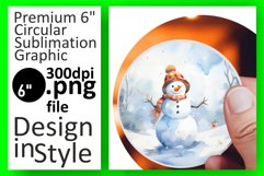 Snowman's Holiday Magic in Watercolor Product Image 1