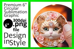 Vibrant Kitty Circles Awakened: Amazing Art Product Image 1