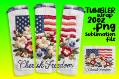 Vibrant Tumbler Design Download , Patriotic Product Image 1