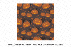 Halloween Pumpkin Pattern Png | Sublimation | Digital Paper Product Image 1