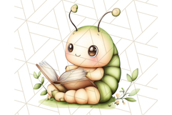 Cute Caterpillar Clipart PNG, Spring Bug Illustrations Product Image 2