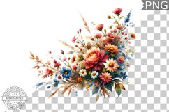 Flowers Sublimation - Clipart PNG Design Product Image 1