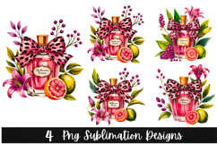 4 Halloween Potion Bottles Clipart PNG | Spooky Season Png Product Image 1