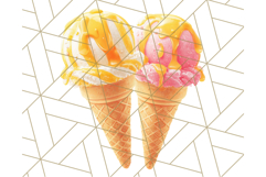 Ice Cream Clipart PNG, Summer Treats Clip Art, Swirl Cone Product Image 2