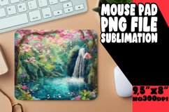 Spectacular 3D Landscape Mouse Pad Sublimation Product Image 1