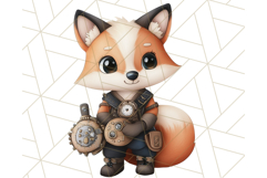 Vintage Steampunk Forest Animal PNG Clipart for Sublimation Product Image 2