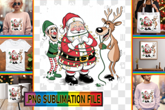 Sweet TSHIRT Designs PNG, Funny Santa Product Image 1
